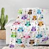 Cartoon Owl Flannel Blanket Cute Blanket Air Conditioning Blanket Nap Blanket Flannel Blanket