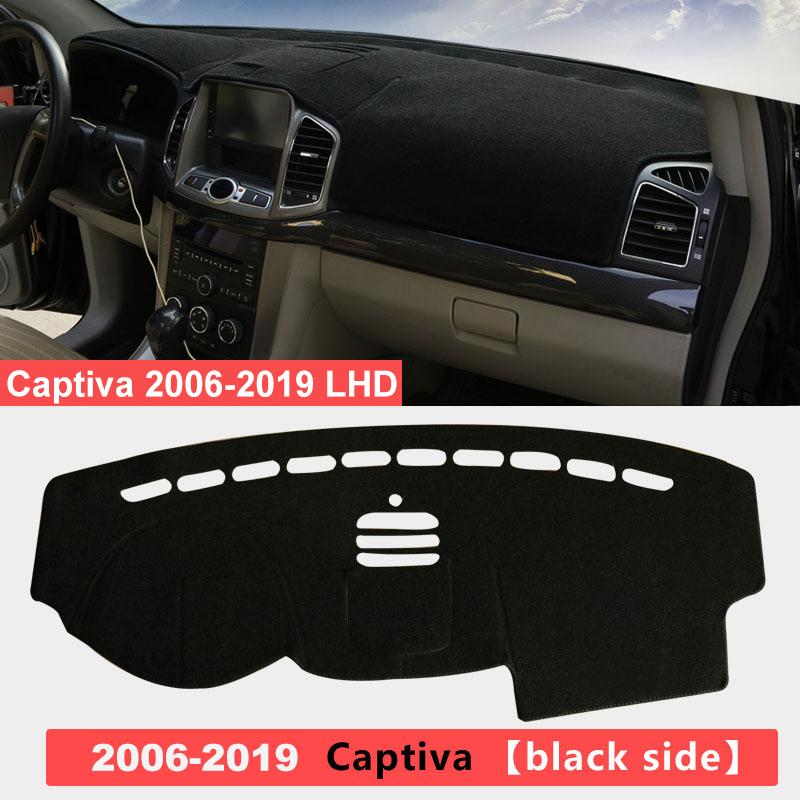 For Chevrolet Captiva C100 C140 2006- Car Dashboard Cover Mat Sun Shade Pad Trument Panel Carpets Protector Accessories