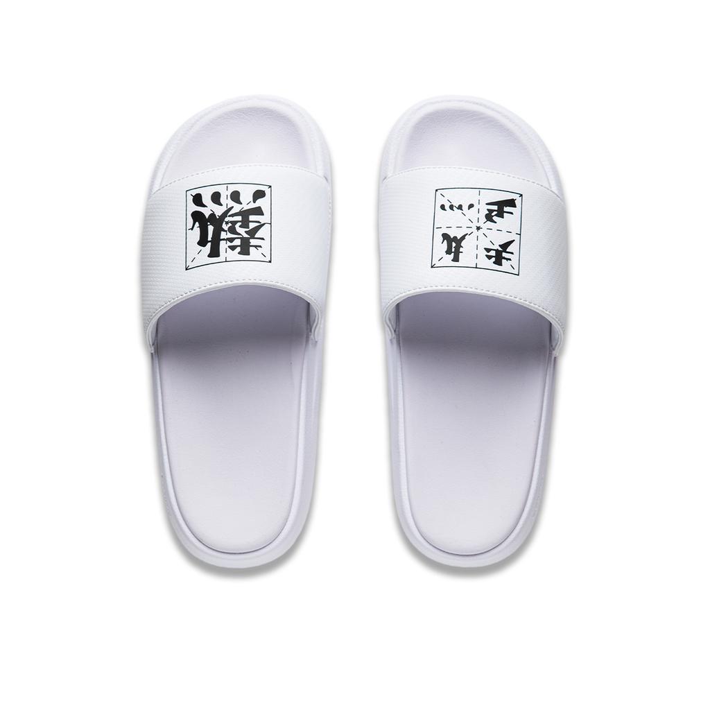 Li Ning Slide Slippers Women's Standard White/Black AGAU008-2