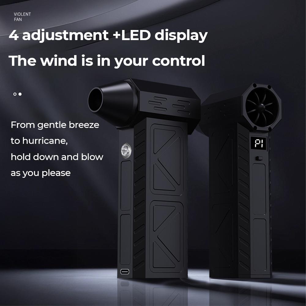 Turbo jet fan Violent Fan Powerful Air Blower High Power Duct Fan Mini Turbo Jet Fan 990000 RPM Strong Winds 60M/S Turbo Fan