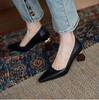 Women Pumps Sexy Pointed Toe Chic Stylish Office Working Shoes Strange High Heel
