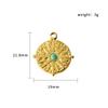 Stainless Steel Small Fresh Oil Drop Love Moon Pendant Plated 18K Jewelry Accessories Diy Pendant Necklace