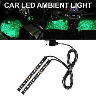 Led Bar Car Interior Backlight Ambient Mood Foot Light With Cigarette Lamp Accessories 12v Decorative Atmosphere Lighter Au E0T5