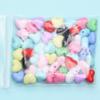 50Pcs Jewelry Findings Acrylic Bracelet Necklace Accessories DIY For Jewelry Making Charms Heart Beads Loose Beads
