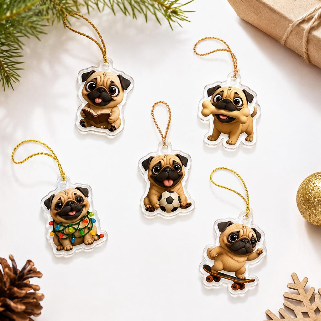 2026 Christmas Advent Calendar for Dog Lovers - Cute Pet Series Hanging Ornaments for Christmas Tree Decor Holiday Countdown
