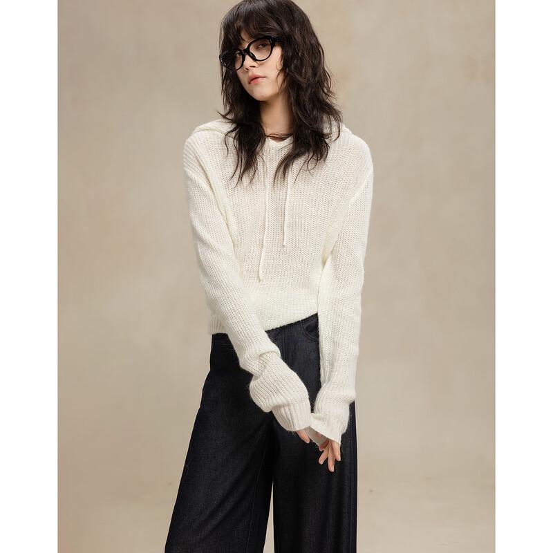 

Women s Minimalist Hooded Knit Sweater S