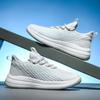 Summer large size 46 breathable mesh sports shoes wear-resistant men's running shoes fly weaving rest production file 48 men's shoes soft sole