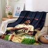 Urban Style Portrait Blankets Flannel Printed Breathable Warm Throw Blanket for Home Office Bedspreads 0708a71