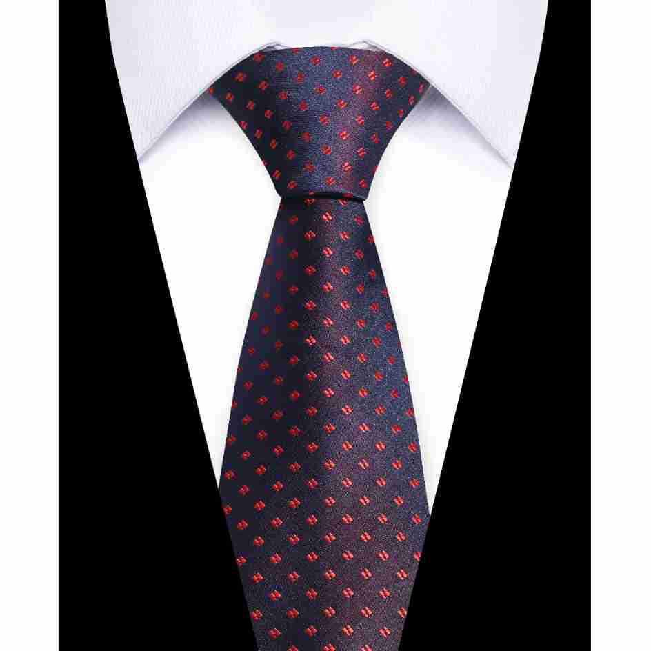 Elegant European & American Men's 8CM Hand-tied Silk Polyester Tie - Casual Business Style