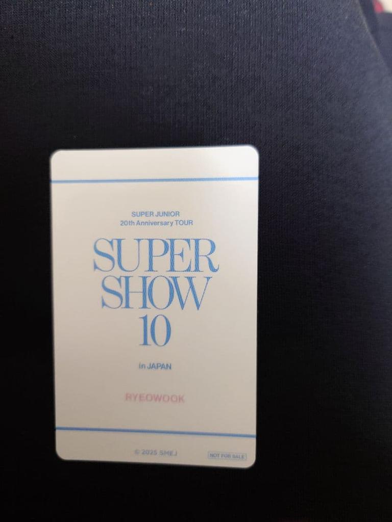 [USED] Ryeowook SS10 Random Bonus Trading Card SUPERJUNIOR