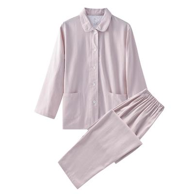 Flannel Cotton Home Clothes for Couples Good Quality Solid Color Velvet Thick Style Autumn and Winter Pajamas Suit