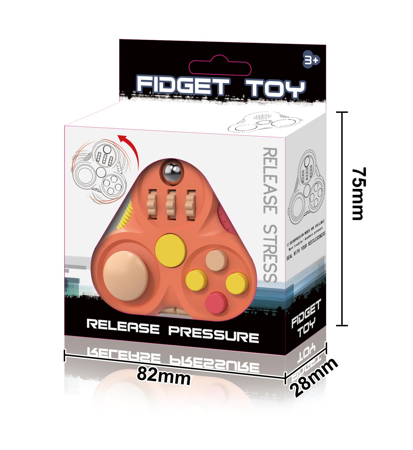

Fidget Toys for Kid and Adults, Autism Figette Cubes Desk Toys, Anxiety Relief Stress Toys, Sensory Fidget Cubes Gifts for Kids помаранчевий
