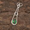 Green Emerald Gemstone Handmade Boho Jewelry, Attractive Pendant For Gift, 925 Sterling Silver Pendant For Wedding Gift