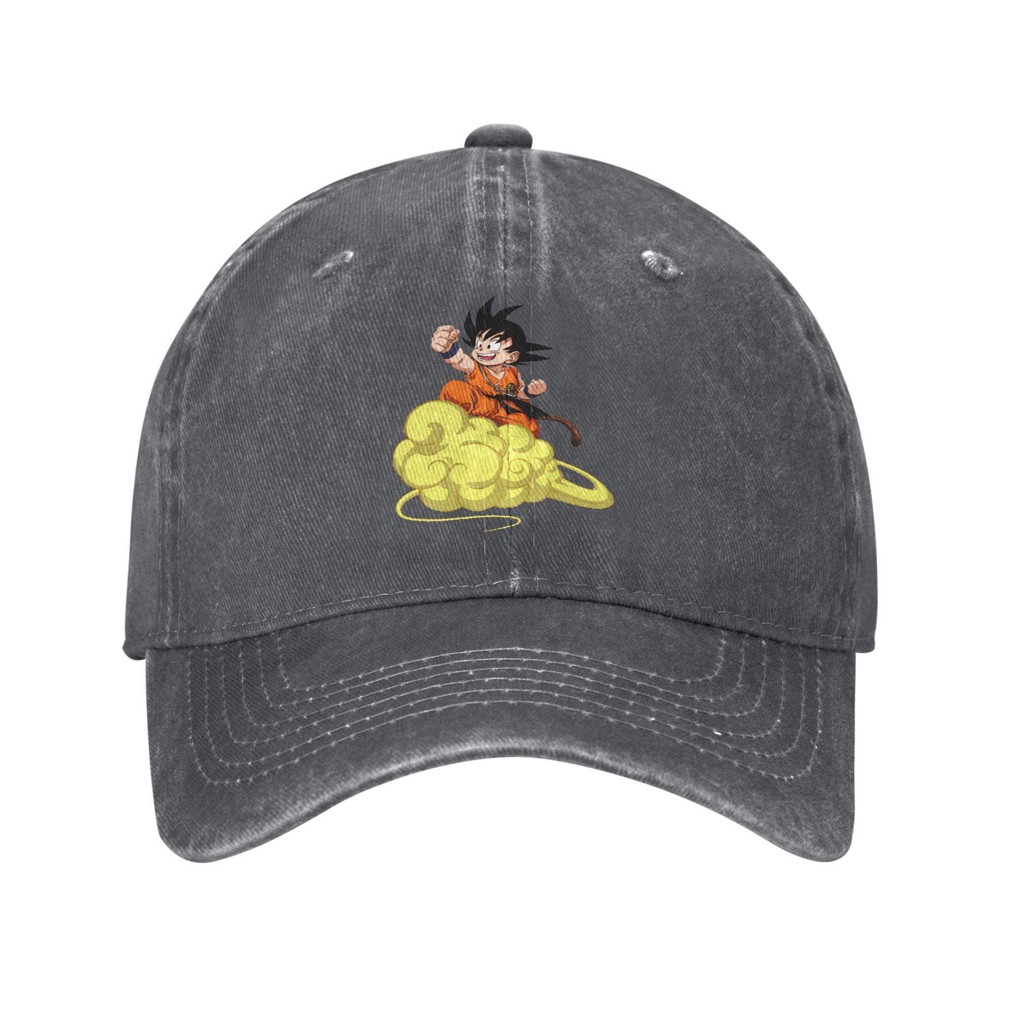 

Dragon Ball Nimbus Cloud Goku Men Women Baseball Caps Distressed Denim Caps Hat Outdoor Activities Unstructured Soft Sun Cap One Size темно серый