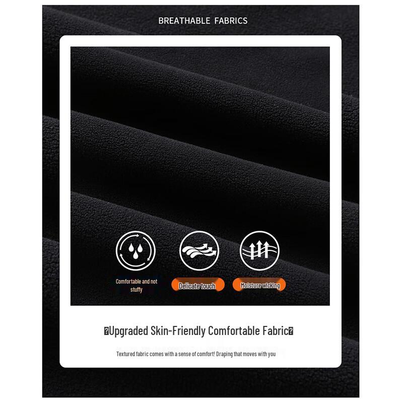 ROMON Men's Double-Sided Fleece Lined Casual Pants