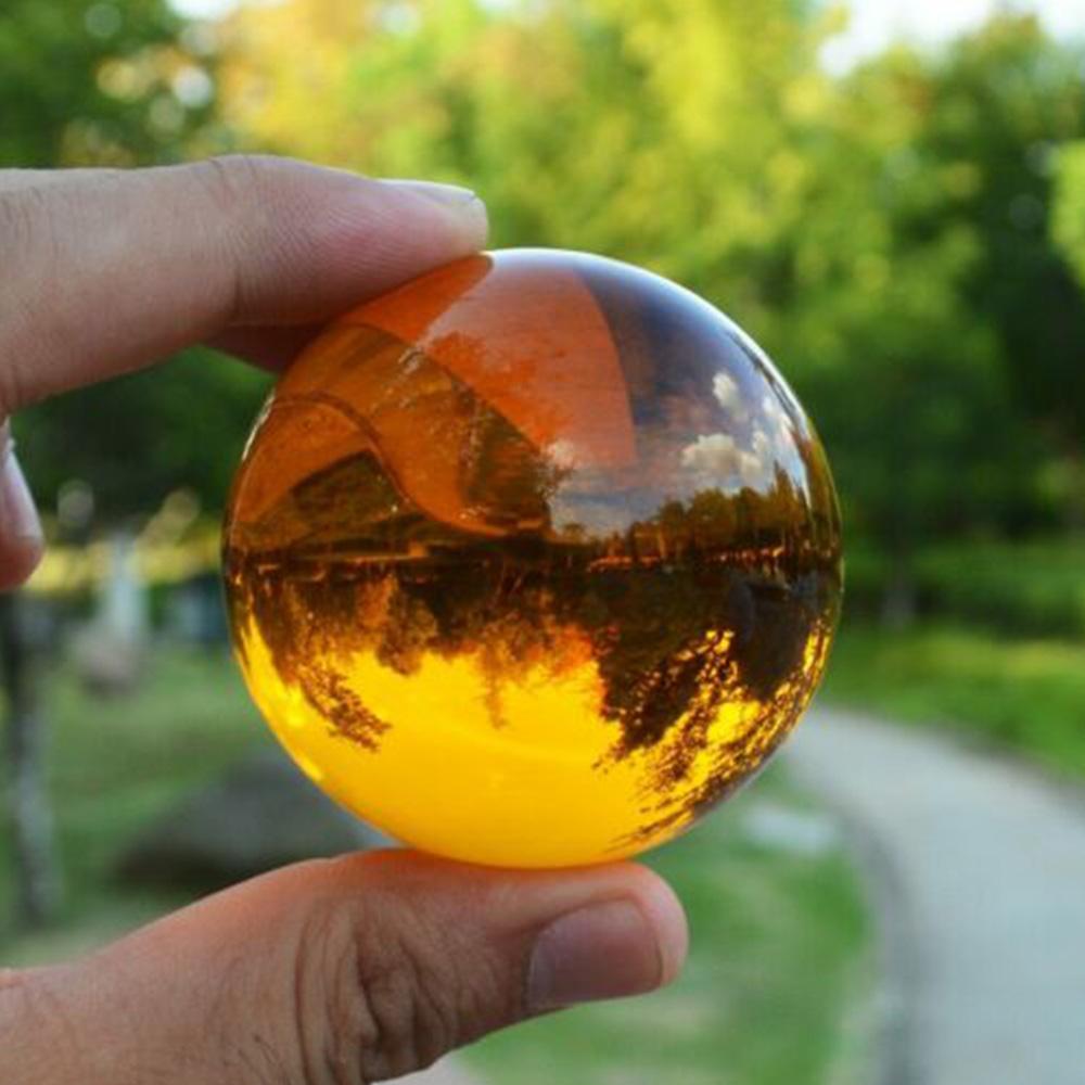 Amber Asian Rare Natural Quartz Magic Crystal Healing Ball Sphere 40/50/60mm 40mm