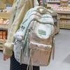 Schoolbag High-value National Style Ink Backpack Simple and Trendy Campus Style Student Schoolbag Large Capacity Lightweight Burden-reducing Backpack