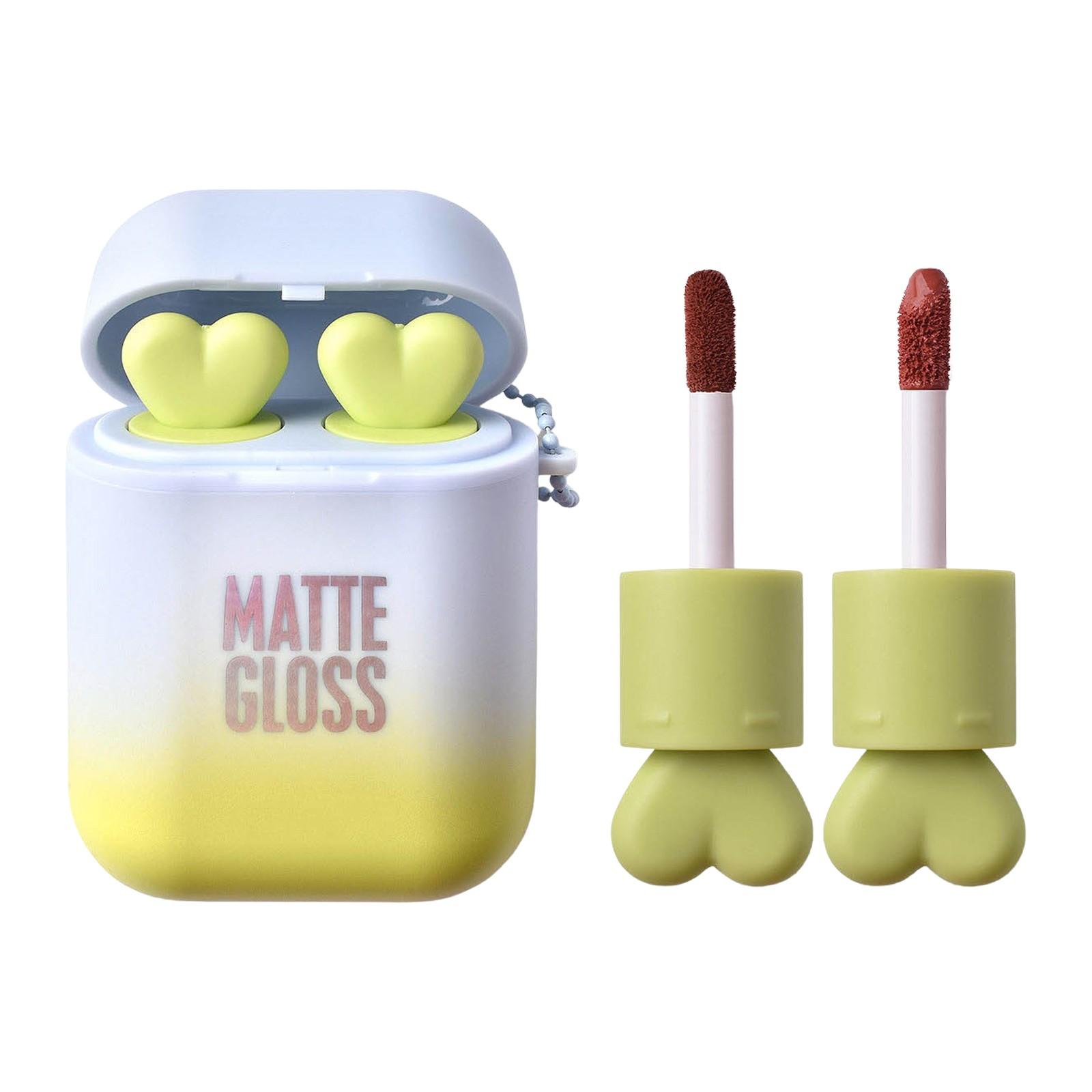 

Помада в форме наушников. Помада цвета нюд. Помада. Глазурь для губ. One Size