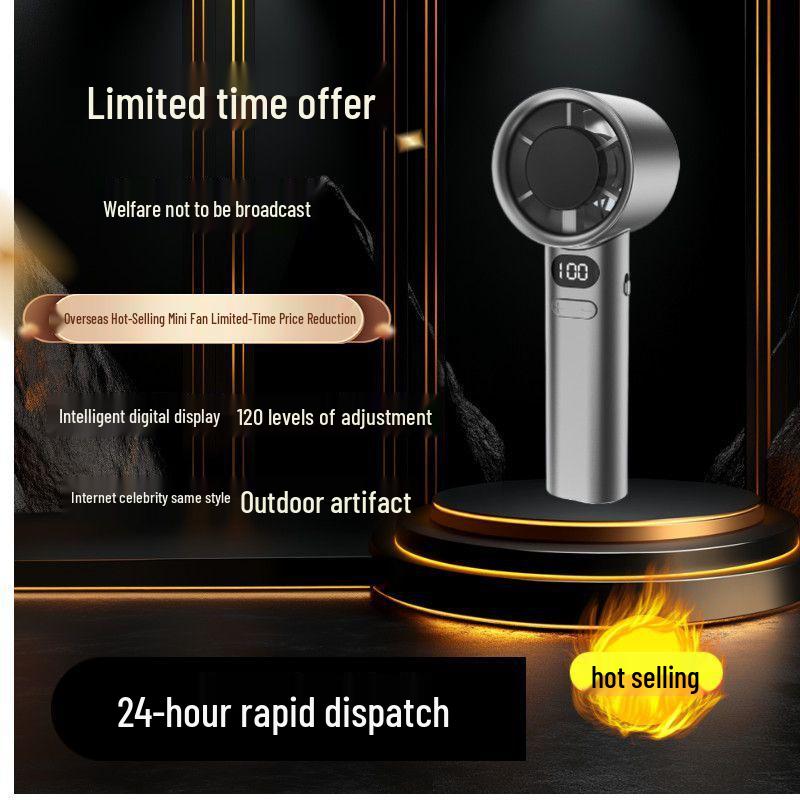 M11 Mini Foldable Quiet Handheld Fan with Digital Display 1