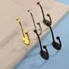 5 Pieces Clothes Hanger Wall Mounted Scarf Hat Hanging Storage Holder Keys Robe Hook Organizer Furnishing Shelf