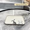 Qiwei Ins Style Plastic Rectangular Serving Tray