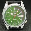 JAPAN VINTAGE REFURBISHED SEIKO 5 AUTOMATIC 6309A MENS GREEN WATCH a441105-4 Sk-a441105