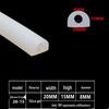 D-Shaped Silicone Sealing Strip: High-Temperature, Water-Retaining, Self-Adhesive, Anti-Collision, Shock-Absorbing for Doors & Windows