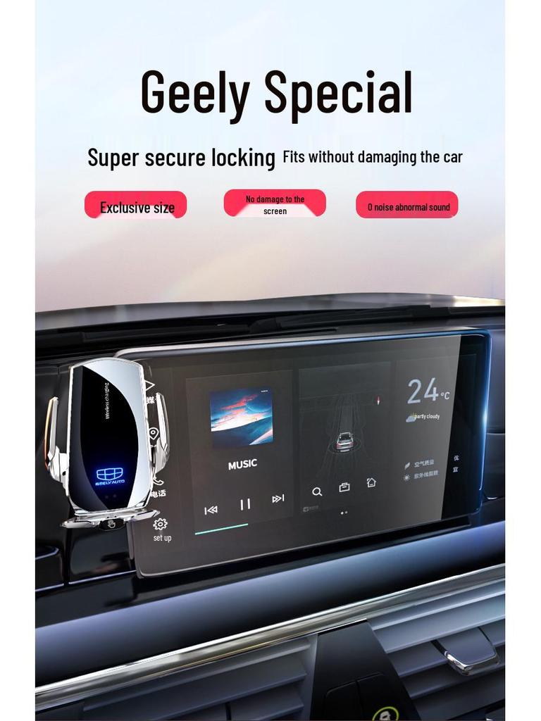 Cool Car Phone Holder for Geely Boyue L, 4th Gen Emgrand S, Xingrui Panda, and MINI