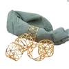 Metal Napkin Ring With Back Pattern 6pc