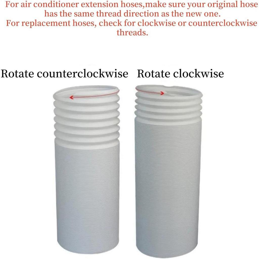 Flexible Air Conditioner Exhaust Hose With 5.9 Inch Diameter Portable AC Vent Duct Heat Dissipation Hose Steel Wire Telescopic