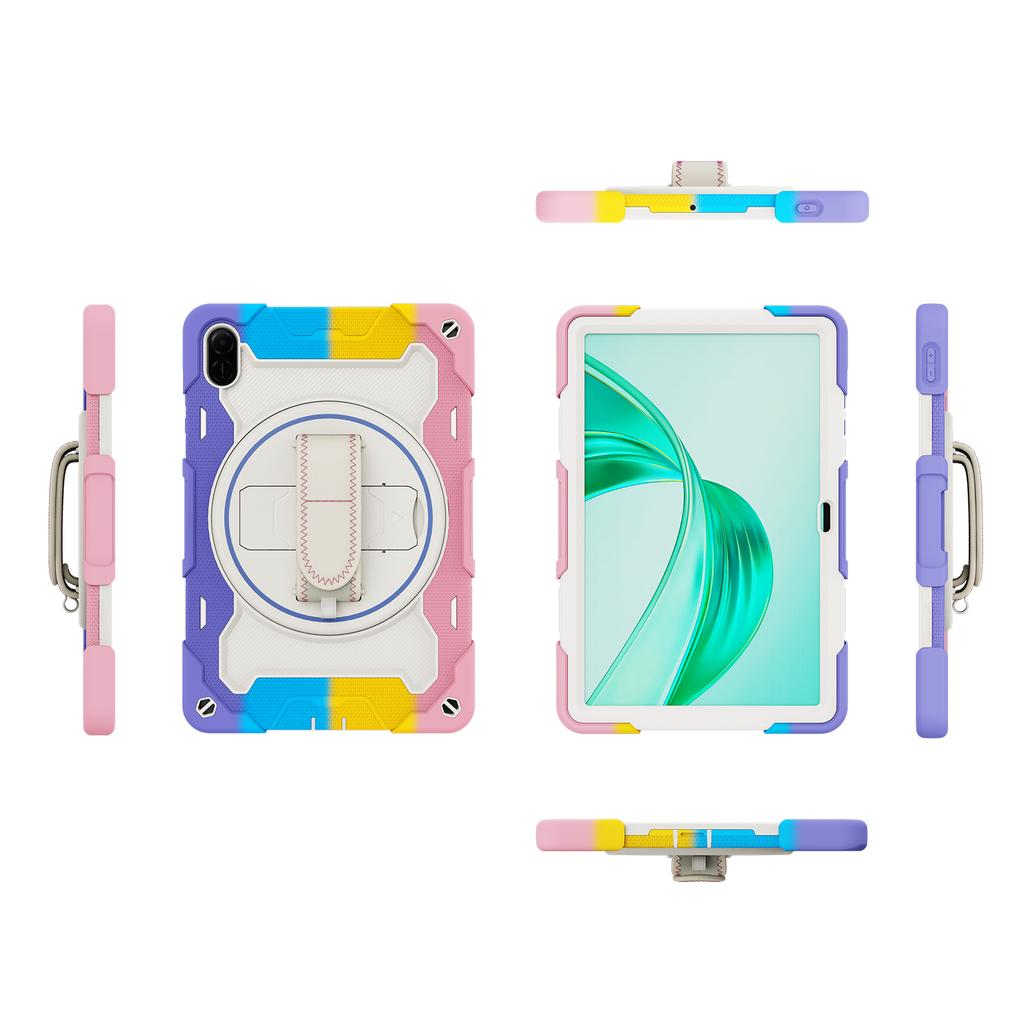 For Honor Pad X9/X8a Case Kickstand Hand Strap PC+Silicone Tablet Cover