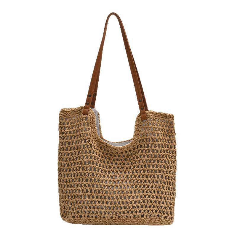 Seaside Beach Woven Bag Women's Large-capacity Commuter Shoulder Tote Bag