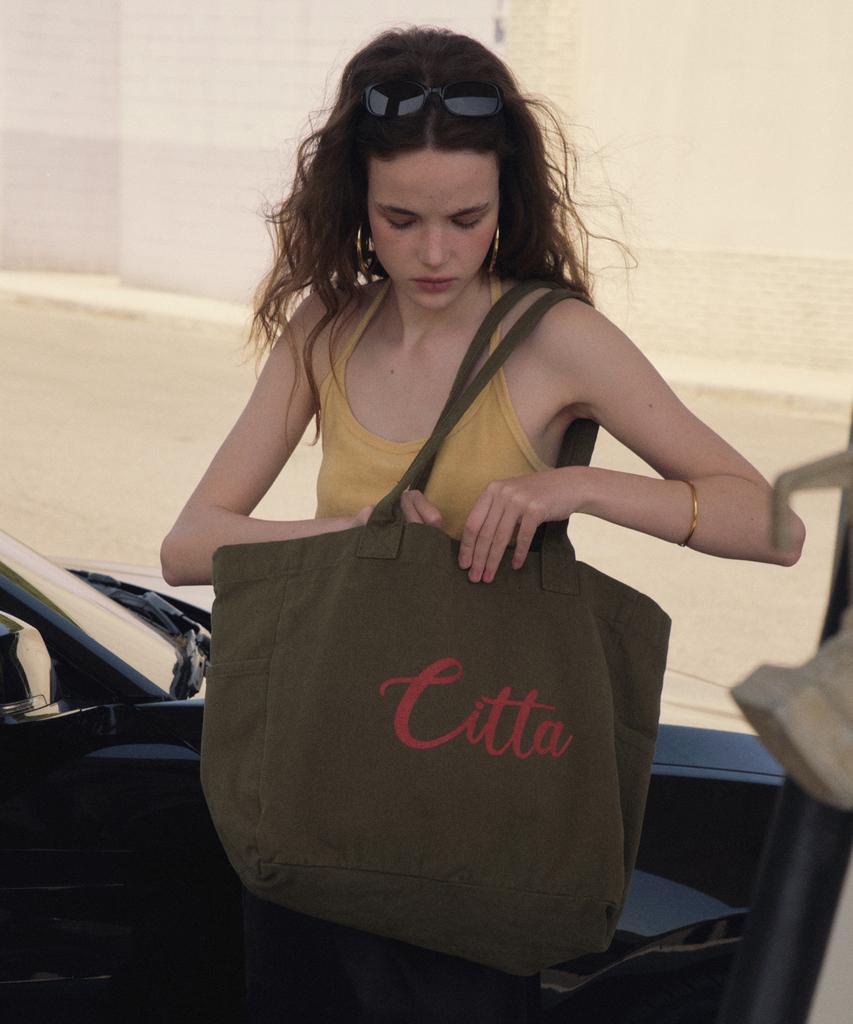 Citta Colorful Canvas Bag_Cta952(Khaki)