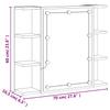 LED Mirror Cabinet White 70 x 16.5 x 60 cm