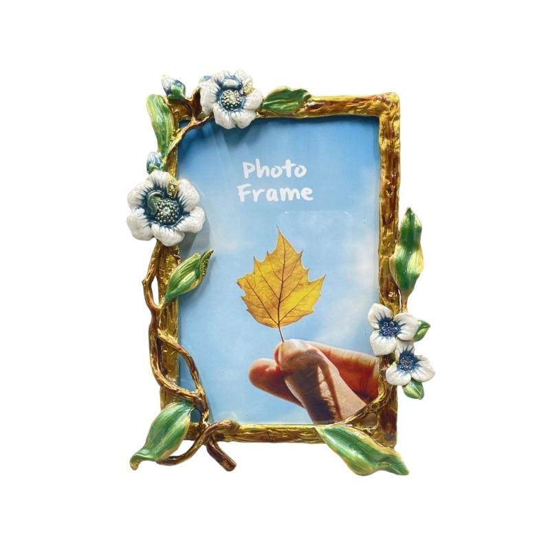 

Contemporary Metal Picture Frame With Base Elegant For Living Bedroom Or Office Display 1