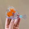 1pc Summer New Splicing Creative Personality Small Goldfish Acetate Hairpin Bag Design Shark Clip Hairpin Ponytail Hair Accessor