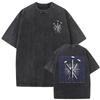 Christian Religious Jesus Is King Vintage Washed Tshirt Men Women Gothic Hip Hop Oversized Tshirts High Quality Cotton T Shirt