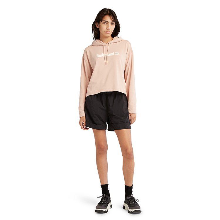 Timberland Sweatshirts Women's Light Pink Hooded Moderate Other A6AZ2-662