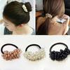 Mode Einfarbig Haarschmuck Perlen Perlen Stirnbänder Pferdeschwanzhalter Mädchen Vintage Elastische Haarbänder Accessoires Geschenke