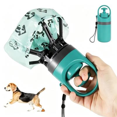 Banheiro Portátil para Pets Saco de Lixo para Exterior Cão Banheiro Pá de Seis Garras Dispensador de Fezes