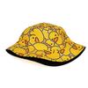 Cute Cartoon Duckling Printed Fisherman Hat, Travel Beach Hat, Unisex Lightweight Fisherman Hat, Outdoor