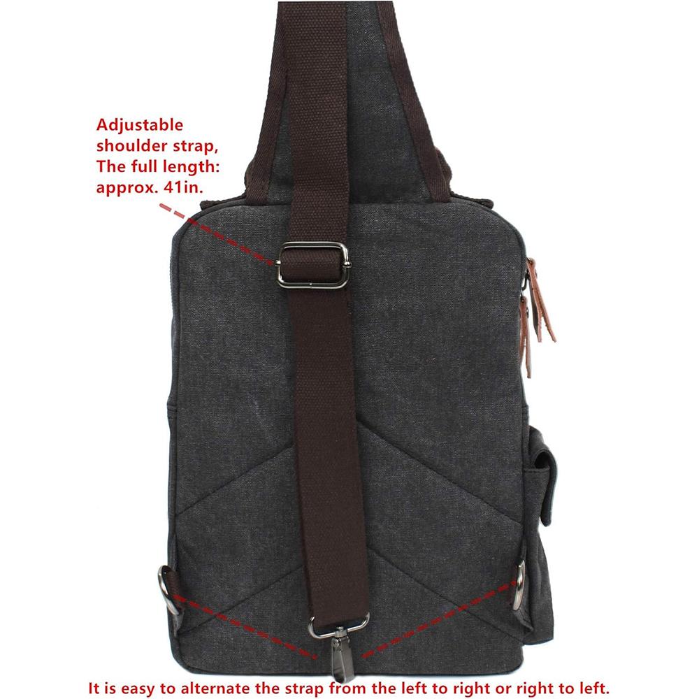 Retro crossbody taška, plátěná taška přes rameno pro muže a ženy, taška přes rameno, cestovní taška