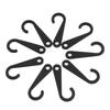 500pcs Retail Display Hooks Set, J Hooks Plastic for Socks, Hats, Gloves, Underwear Merchandising Hanger for Small Accessories