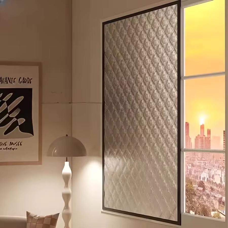 Winddichte Warme Vorhänge, Winter Winddicht, Schlafzimmer, Isolierfolie, Kälteschutz, Vollständig Abgedichtete Fliegengitter, Türvorhänge Isolierung Fensterschutzgitter