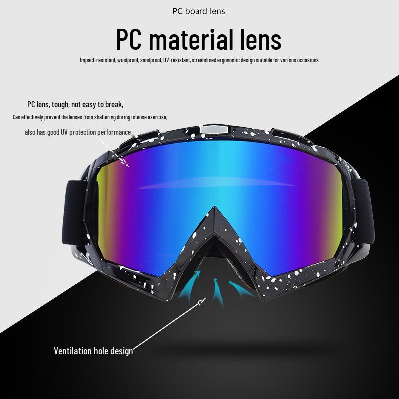 BOLLFO X400 Off-road Cycling & Ski Goggles - Windproof, Sandproof, Protective Outdoor Sports Eyewear