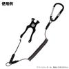 REAL METHOD XOOX Spiral Cord Mini Buckle Quick Release Fishing Lanyard Safety Coiled Rope for Fishing Tools Plier Grips