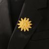 European & American Stainless Steel Luxury Brooch - Non-fading, Niche Design, Anti-exposure, Elegant Lapel Pin.