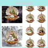 Cute Cartoon Acrylic Car Hanging Decoration For Christmas Tree Shell Sleeping Dog
