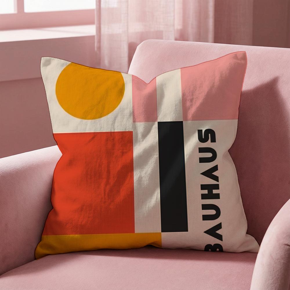Famous B-Bauhaus Designs Cushion Cover Multi-Scene Pillow Cover for Home & Car - Reversible, Soft & Durable for Daily Use