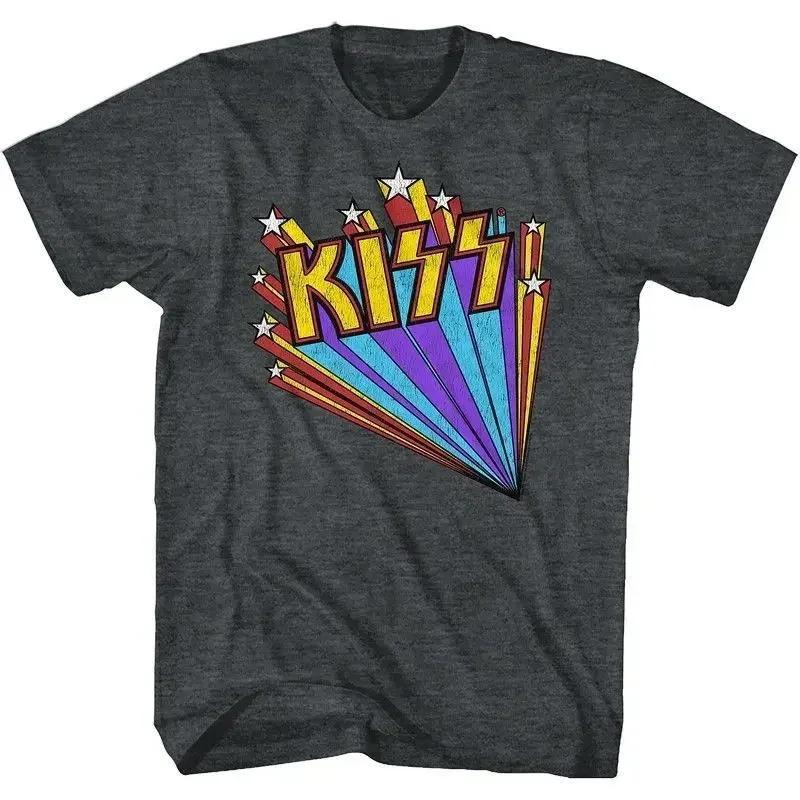 Tričko Kiss Band Pánské Dámské Módní Tričko Bavlněné Tričko Kisss Topy Trička Pánské Volnočasové Hudební Rockové Camisetas Hombre Zábavné Topy